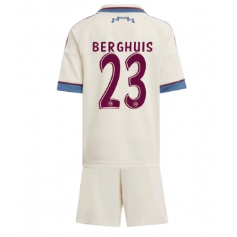 Billige Fotballdrakt Ajax Steven Berghuis #23 Replika Tredjedraktsett Barn 2025-26 Kortermet (med bukser)